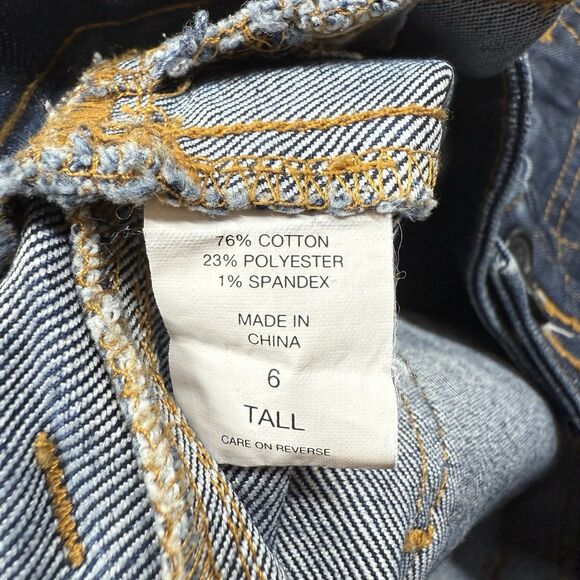 New York and Company Jeans Women’s 6T Blue Low Rise Flare Dark Wash - Picture 10 of 11